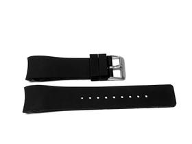 Pulseira De Borracha 22Mm Preto Curva Pulseira De Borracha 22Mm Preto Curva