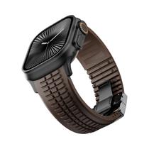 Pulseira De Borracha De 46mm 45mm 44mm 42mm Para Apple Watch Ultra 2 1 49mm Série 10 9 8 7 Se 6 5 Se