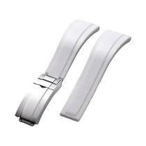 Pulseira De Borracha De Silicone À Prova d'Água De 20mm Para Relógio Rolex DAYTONA SUBMARINER GMT,