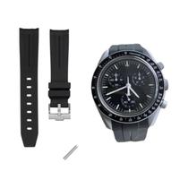 Pulseira De Borracha Impermeável Para Relógio Masculino Moonswatch Omega Constellation