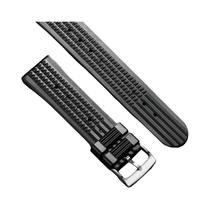 Pulseira De Borracha Preta Waffle 20mm Universal ADDIESDIVE Para Relógios Analógicos À Prova d'Água