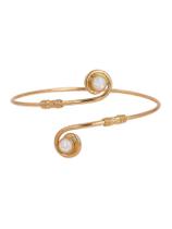 Pulseira de braço MakeMeChic dourada com flor de opala, tamanho único Pulseira de braço MakeMeChic dourada com flor de opala, tamanho único