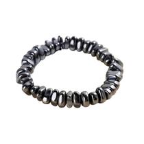 Pulseira De Cascalho Hematita Bruta Natural Não Imantado