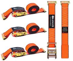 Pulseira de catraca E Track ORANGEE, pacote com 4, 2041,16 kg, Breaking
