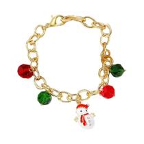Pulseira De Cerâmica Macia Em Forma De Boneco De Neve De Natal Com Contas Elásticas, Conjunto Pulseira De Cerâmica Macia Em Forma De Boneco De Neve De Natal Com Contas Elásticas, Conjunto