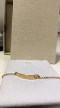 Pulseira de Chapinha Infantil em Ouro 18K - Menina