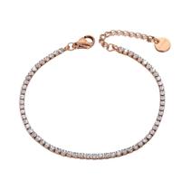 Pulseira De Charme Com Cristais CZ Brilhantes Para Mulheres E Meninas Em Aço Inoxidável Estilo Pulseira De Charme Com Cristais CZ Brilhantes Para Mulheres E Meninas Em Aço Inoxidável Estilo