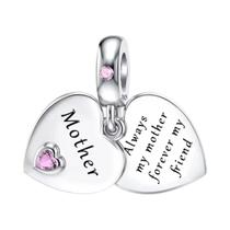 Pulseira De Charms Em Prata 925 Com Árvore Da Família Mãe E Filha, Presente De Joias DIY Para