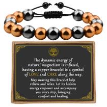 Pulseira de cobre PEALICIOUS 99,99% de cobre puro 3500 Gauss Pulseira de cobre PEALICIOUS 99,99% de cobre puro 3500 Gauss