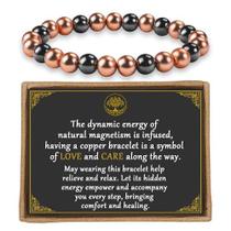 Pulseira de cobre PEALICIOUS 99,99% de cobre puro 3500 Gauss Pulseira de cobre PEALICIOUS 99,99% de cobre puro 3500 Gauss