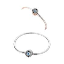 Pulseira De Coração Trançada Em Prata 925 Com Charms, Compatível Com Contas De Prata 925, Presentes