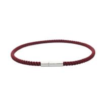 Pulseira De Corda Vermelha Masculina 3mm Em Aço Inoxidável Fina Para Esportes Ao Ar Livre Presente
