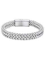 Pulseira de corrente ChainsHouse Franco Link em aço inoxidável 10 mm Pulseira de corrente ChainsHouse Franco Link em aço inoxidável 10 mm
