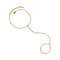 Pulseira De Corrente De Dedo Em Aço Inoxidável Dourado Com Contas Para Mulheres, Joia Minimalista, Pulseira De Corrente De Dedo Em Aço Inoxidável Dourado Com Contas Para Mulheres, Joia Minimalista,