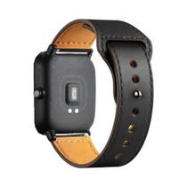 Pulseira De Couro Amazfit 20mm/22mm Compatível Com GTS 4/3/2/2e/GTS2 Mini/GTR 4/3 Pro/2/2e/Stratos