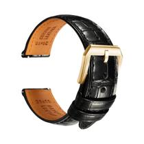 Pulseira De Couro Azul Com Liberação Rápida 20mm 22mm Para Relógios De Luxo Breitling Omega Pulseira De Couro Azul Com Liberação Rápida 20mm 22mm Para Relógios De Luxo Breitling Omega