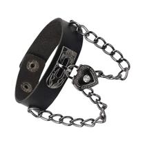 Pulseira De Couro Com Estilo Punk Rock Unissex, Ajustável, Com Espinhos, Estilo Emo Dos Anos 80