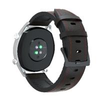 Pulseira De Couro Com Silicone 22mm Para Relógios e Smartwatch Preta Red