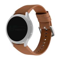 Pulseira de Couro compativel com Samsung Galaxy Watch 4, Galaxy Watch 4 Classic, Galaxy Watch 5, Galaxy Watch 5 PRO (Marrom)