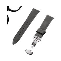 Pulseira De Couro De Bezerro Genuine Marrom 19mm 21mm Para Omega Seiko 18/20/22/24mm Com Fecho