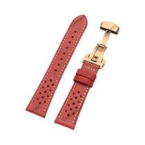 Pulseira De Couro De Vaca Com Acabamento Em Óleo 18mm 20mm 22mm 24mm Com Fecho Borboleta