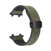 Pulseira De Couro E Silicone Com Fecho Magnético Para Amazfit T-Rex 3, Acessórios Para Relógio