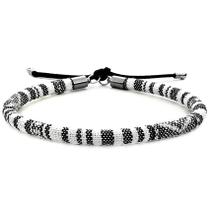 Pulseira De Couro Étnico Feminina Branca Pulseira De Couro Étnico Feminina Branca