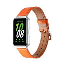 Pulseira De Couro Fina Para Samsung Galaxy Fit 3 - Acessório De Substituição Para Relógio