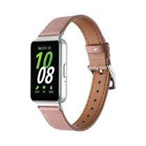 Pulseira De Couro Fina Para Samsung Galaxy Fit 3 - Acessório De Substituição Para Relógio