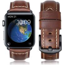 Pulseira de Couro Genuíno HUAFIY para Apple Watch 38-49mm Pulseira de Couro Genuíno HUAFIY para Apple Watch 38-49mm