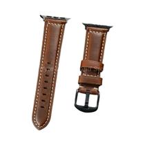 Pulseira De Couro Genuíno Masculina Para iWatch 38-49mm Apple Watch 1-5 Ultra SE Todas as Séries Pulseira De Couro Genuíno Masculina Para iWatch 38-49mm Apple Watch 1-5 Ultra SE Todas as Séries