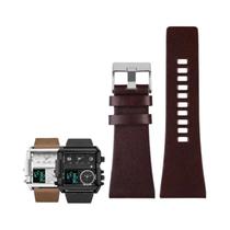 Pulseira De Couro Genuíno Masculina Para Relógios Diesel DZ7406 DZ7408 DZ4280 DZ4343 22mm-34mm Pulseira De Couro Genuíno Masculina Para Relógios Diesel DZ7406 DZ7408 DZ4280 DZ4343 22mm-34mm