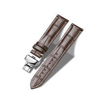 Pulseira de couro genuíno Moran de 23 mm para homens e mulheres