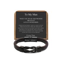 Pulseira de Couro JoyCuff Masculina - Presente para Marido e Namorado