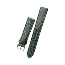 Pulseira De Couro Macio De Pés De Avestruz Preto, Marrom, Verde, Azul 18-22MM Retrô Ultrafina