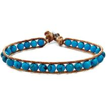 Pulseira De Couro Masculina Chan Luu