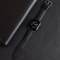 Pulseira de Couro Para Apple Watch - Preto