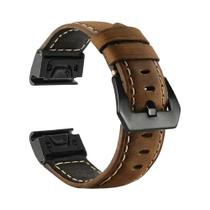 Pulseira De Couro Quickfit De 22mm 26mm Para Garmin Fenix 7X 6X 5X Tactix 7 Epix Instinct 2X Pulseira De Couro Quickfit De 22mm 26mm Para Garmin Fenix 7X 6X 5X Tactix 7 Epix Instinct 2X