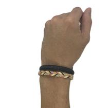 Pulseira de Couro Sisal-Preto Pulseira de Couro Sisal-Preto