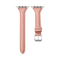Pulseira De Couro Slim Para Apple Watch Série 10 11 9 8 7 SE 6 5 4 3 40/44mm 42/46mm 41/45mm 42mm