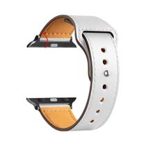 Pulseira de Couro Unissex para Apple Watch - Série 9, 8, 7, 6, 5, 4, 3 e SE