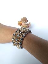 Pulseira de cristal com corrente Pulseira de cristal com corrente