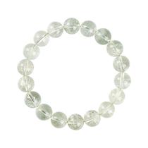Pulseira de cristal de azeztulita verde natural de 11 mm para mulheres/homens Pulseira de cristal de azeztulita verde natural de 11 mm para mulheres/homens