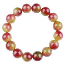 Pulseira de cristal, melancia, calcedônia, miçangas de 12 mm para homens/mulheres Pulseira de cristal, melancia, calcedônia, miçangas de 12 mm para homens/mulheres