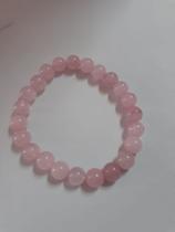 Pulseira de cristal quartzo rosa