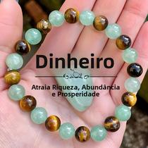 Pulseira De Descompressão De Aventurina Verde Olho De Tigre Para Cura E Amuleto De Boa Sorte E