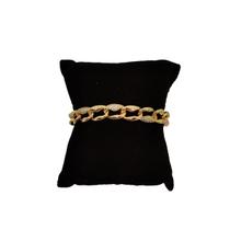 Pulseira De Elos De Luxo Com Zircônias Semijoia