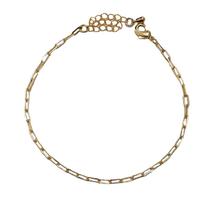Pulseira de Elos Ovais Banhado a Ouro Semijoia Antialergica