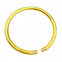 Pulseira de estilo antigo banhada a ouro para mulheres, pulseira aberta Pulseira de estilo antigo banhada a ouro para mulheres, pulseira aberta