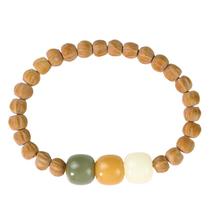 Pulseira de estilo tibetano Cacumen Platycladi Beads de 7 mm de diâmetro Pulseira de estilo tibetano Cacumen Platycladi Beads de 7 mm de diâmetro